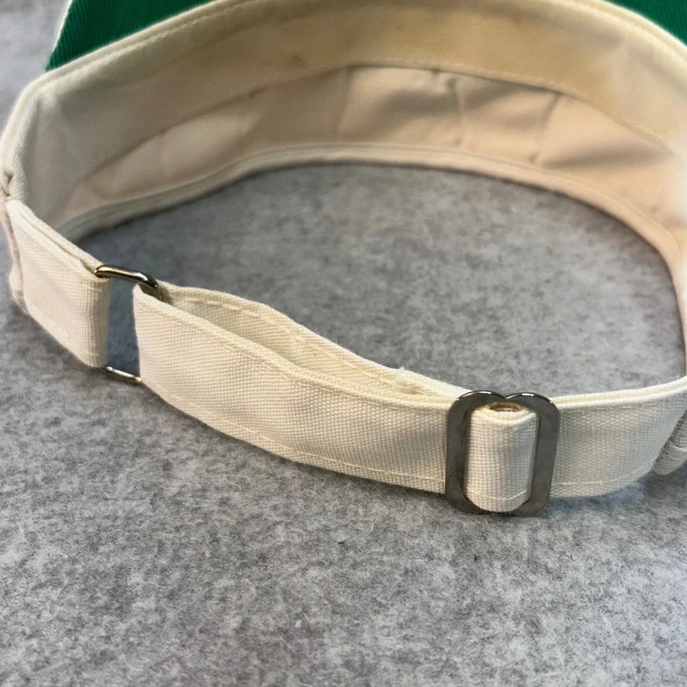 Palmer Script Unisex Cream Duckster Golf Visor Adjustable Vintage USA OSFM